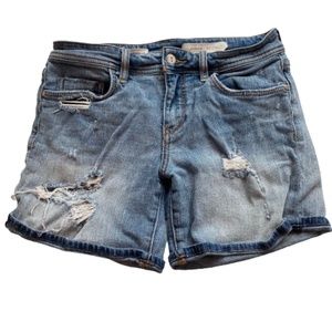 Anthro Pilcro Hyphen Distressed Denim Shorts